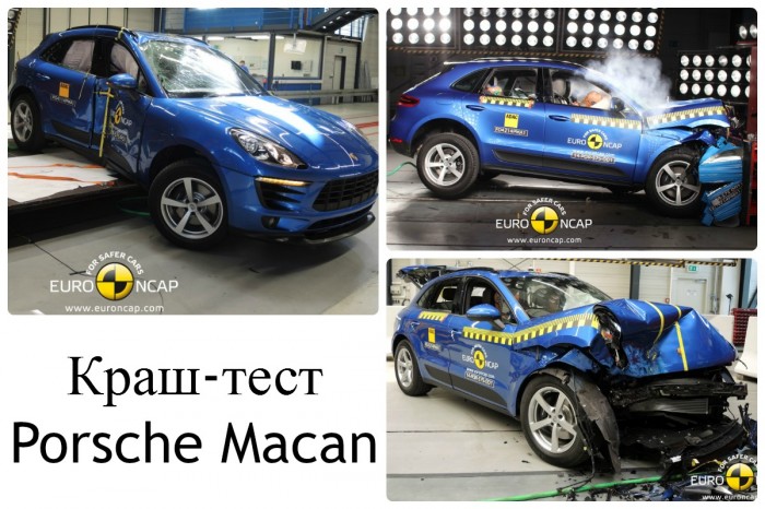 Краш-тест Новый кроссовер Porsche Macan по стандартам EuroNCAP